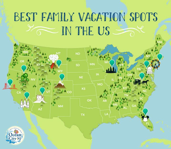 Best Places for Family Vacation in Usa